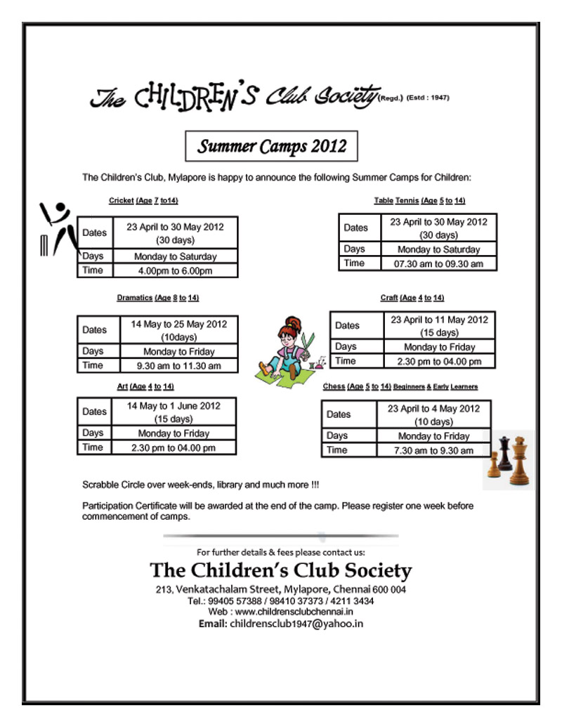 Summer Camps at The Children's Club Society