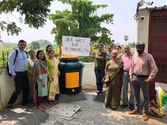 Radhika’s hobby of composting turns into community responsibility waste is our responsibilty