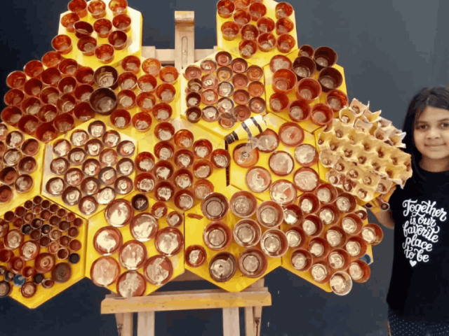 Young artist raises awareness about environmental pollution Ahana Rhea Berkin Beeconscious