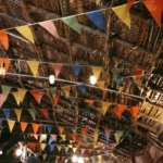 decorated pandal at Sevvandhi Nadeshwarar temple